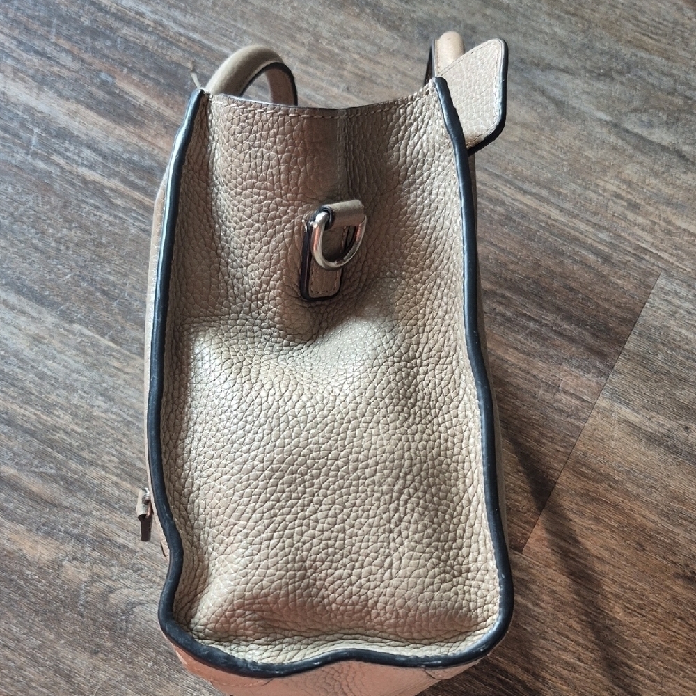 Celine Drummed Calfskin Nano Luggage Dune Taupe Crossbody Purse - Picture 4 of 13